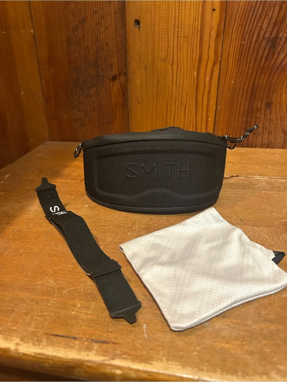 SMITH White and Black Shift Pursuit Glasses with Case and Strap